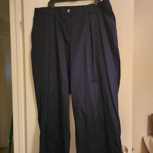 Lane Bryant Women's Navy Wide Leg Pants